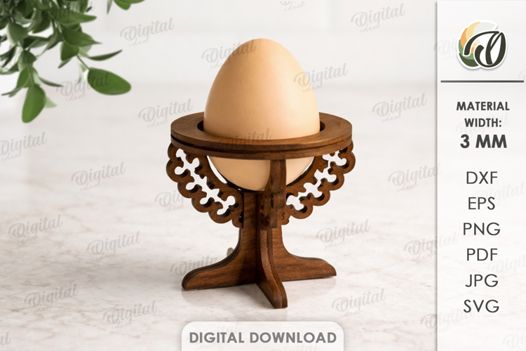 Egg Holder Laser Cut. Egg Stand. Easter Decor SVG