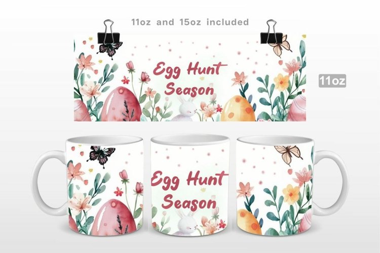 Egg Hunt Season Easter Mug Wrap