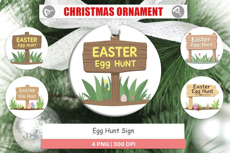 Ornament Egg Hunt Sign example image 1
