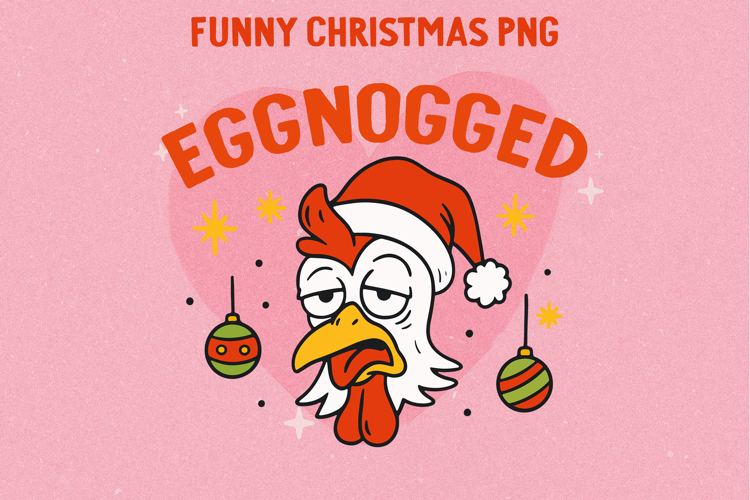 Funny Sarcastic Christmas Illustration, Sublimation PNG.