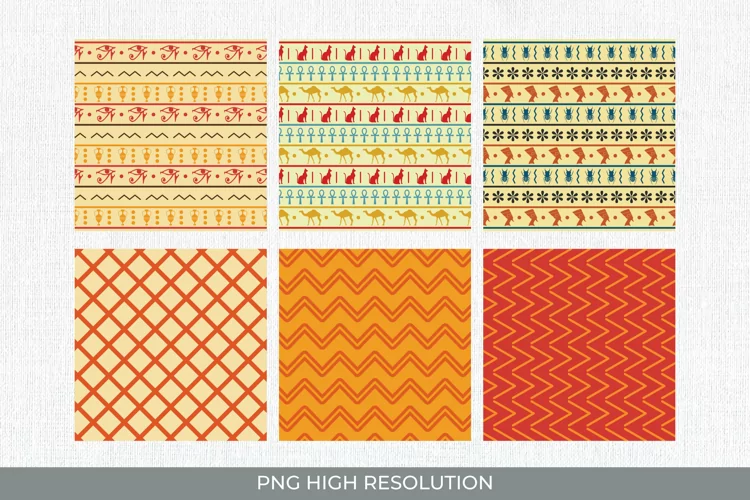 Egyptian Seamless Pattern Paper Pack