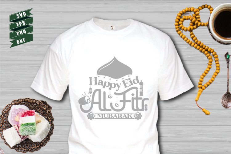 Eid mubarak quotes SVG | Happy Eid al fitr mubarak example image 1