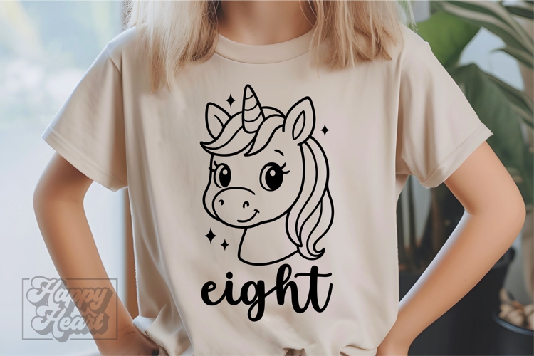 Unicorn Birthday Clipart Image 5