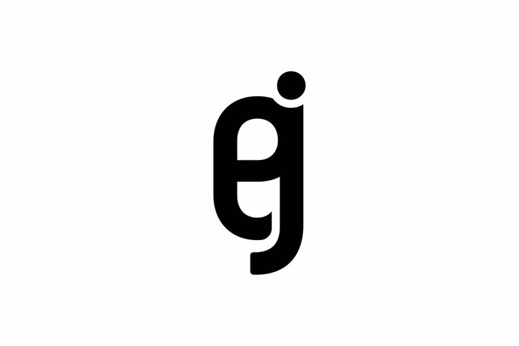 EJ logo design vector template example image 1