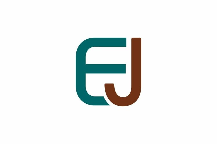EJ logo design vector template example image 1