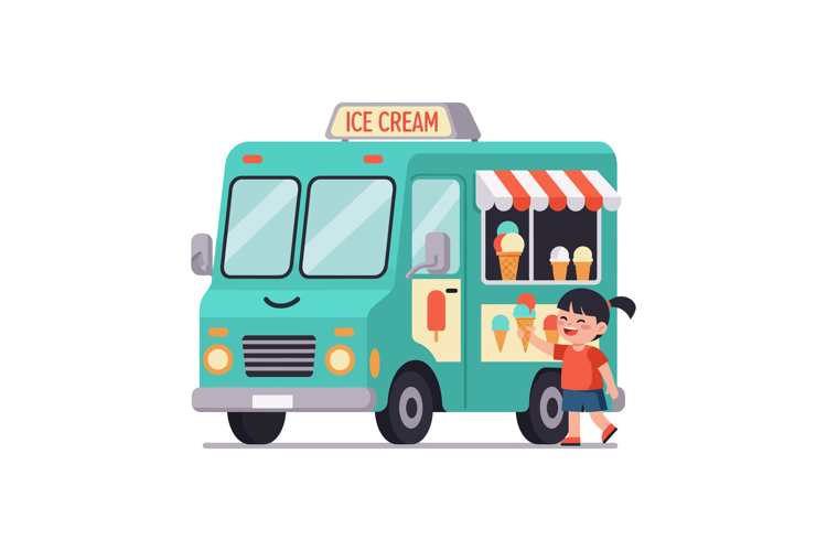 Ice Cream Truck Clipart Image 7