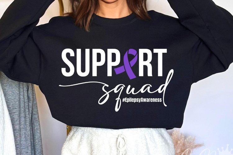 Epilepsy Awareness Support Squad Svg, Seizure Disorder Svg