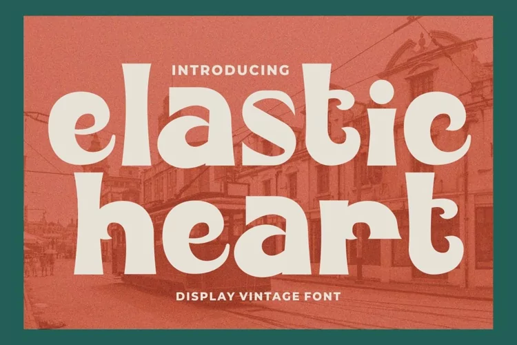 Elastic Heart - Display Retro Font