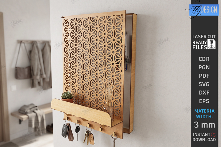 Electricity Meter Box Cover Laser Cut | Wall Decor | Pattern