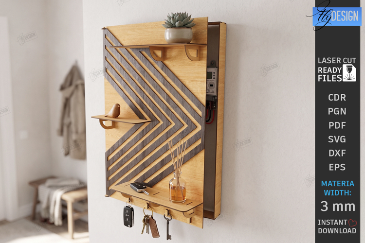 Electricity Meter Box Cover Laser Cut | Wall Decor | Pattern