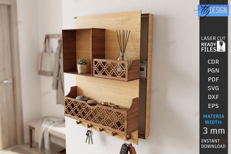 Electricity Meter Box Cover Laser Cut | Wall Decor | Pattern