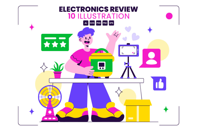 10 Electronics Review Illustration