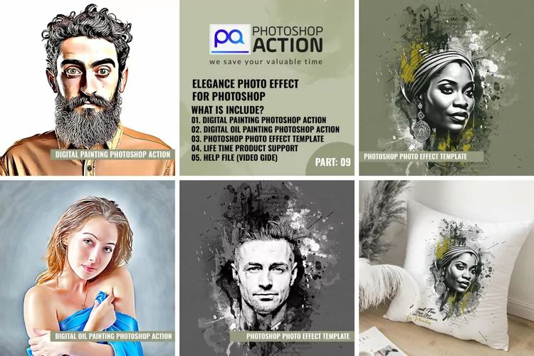 Elegance photo effect for Photoshop