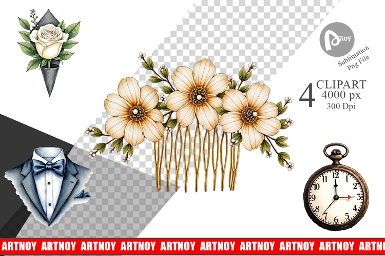 Bridal Accessories Keepsakes Clipart