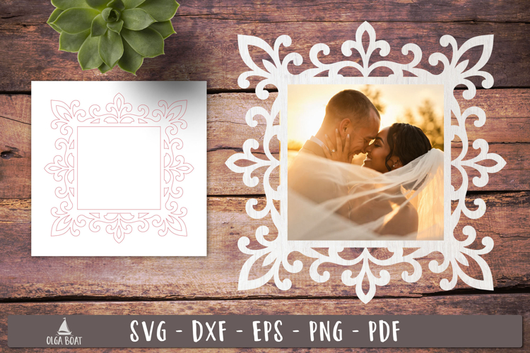 Elegant Ornate Frame SVG Laser Cut design