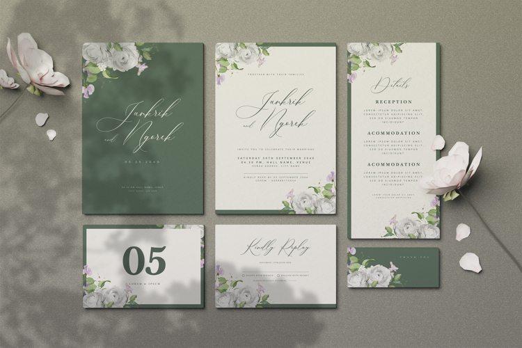 Wedding Invitation Card Template Image 5