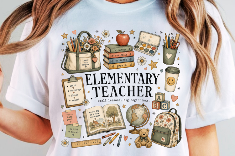 Elementary School Teacher Sublimation | Kindergarten Teacher
