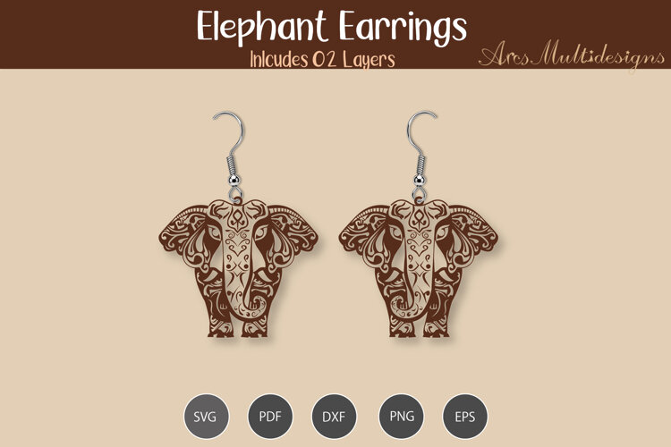 Elephant Earrings example image 1