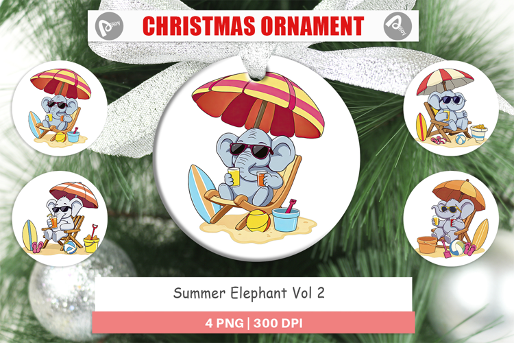 Ornament Summer Elephant