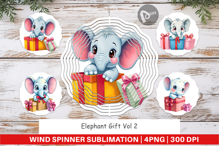 Wind Spinner Elephant Gift