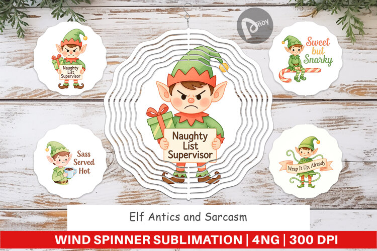 Wind Spinner Elf Antics Quotes example image 1