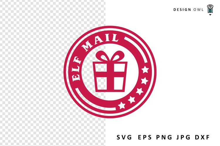 Elf Mail - Christmas Stamp SVG
