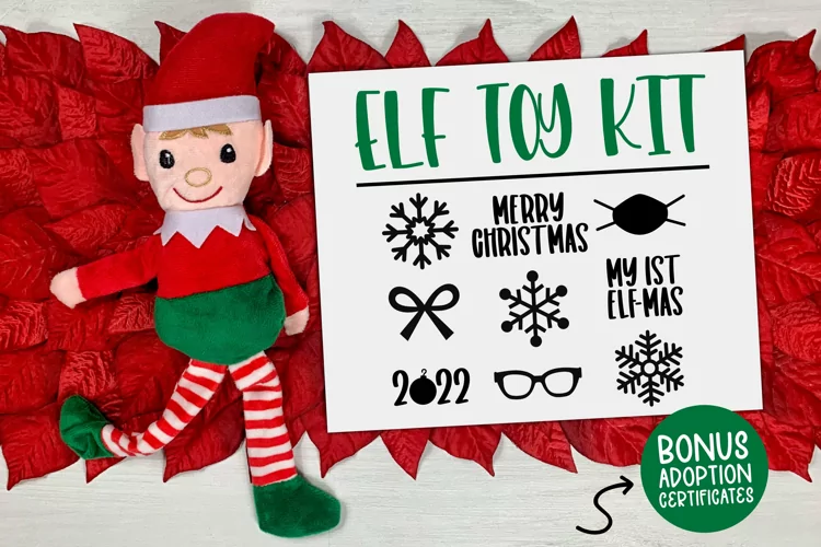 Elf Toy Kit - Elf SVG, Christmas Svg