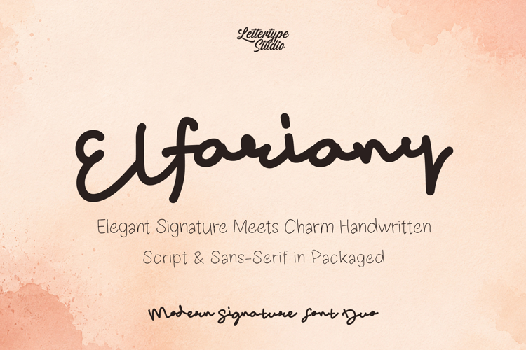 Elfariany Duo - Signature Script & Sans-Serif
