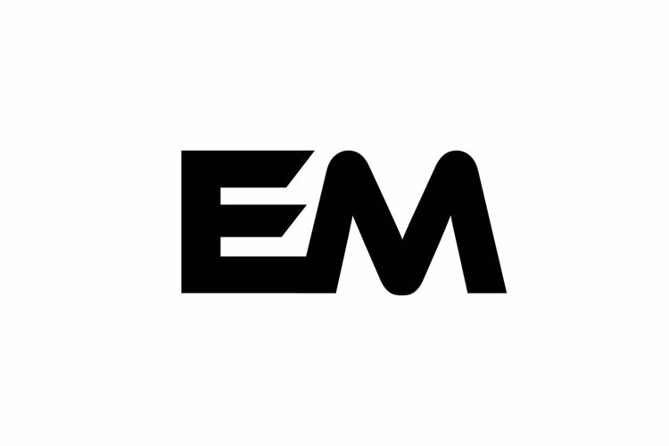 EM logo design vector template example image 1