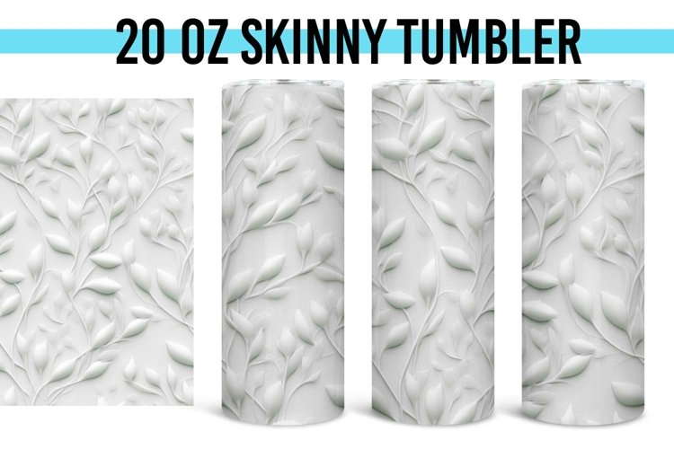 Seamless Embossed Tumbler - 20 oz Straight Tumbler PNG