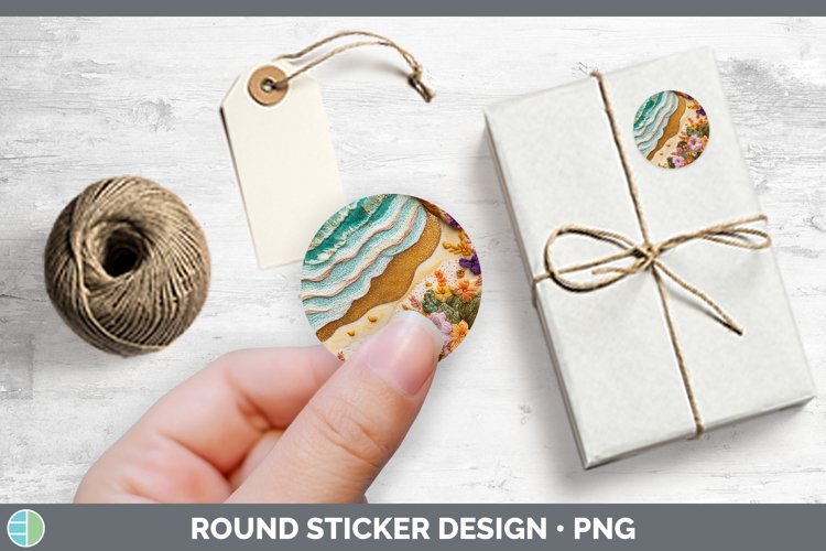 GorgeousEmbroidered Stickers design.