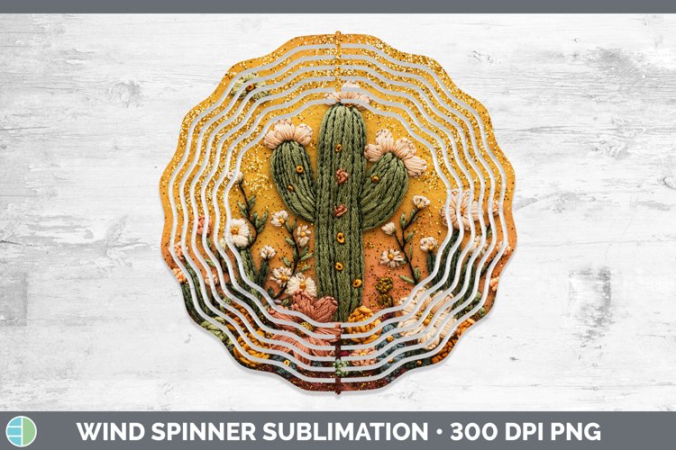 GorgeousEmbroidered Wind Spinner design.