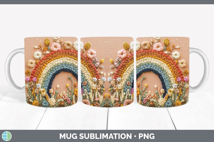 GorgeousEmbroidered Mug Wrap design.