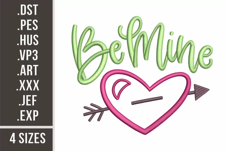 Be Mine | Love Embroidery Design