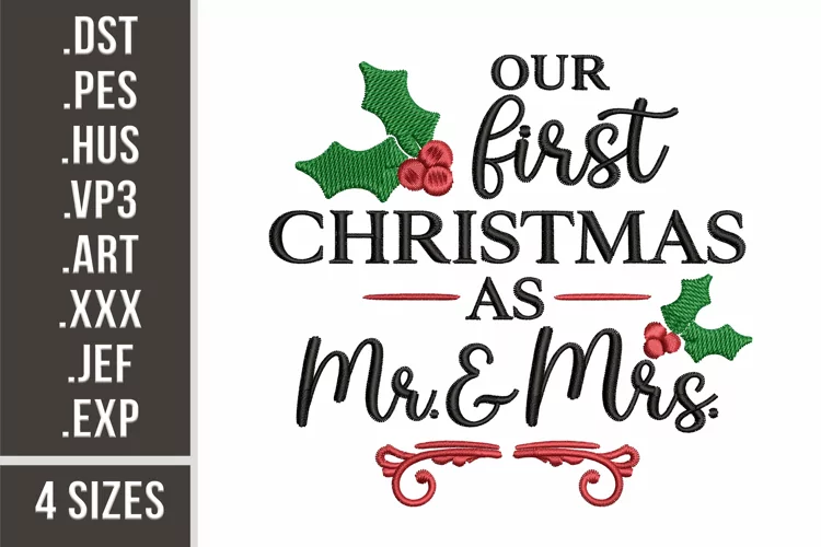 First Family Christmas | Embroidery Design