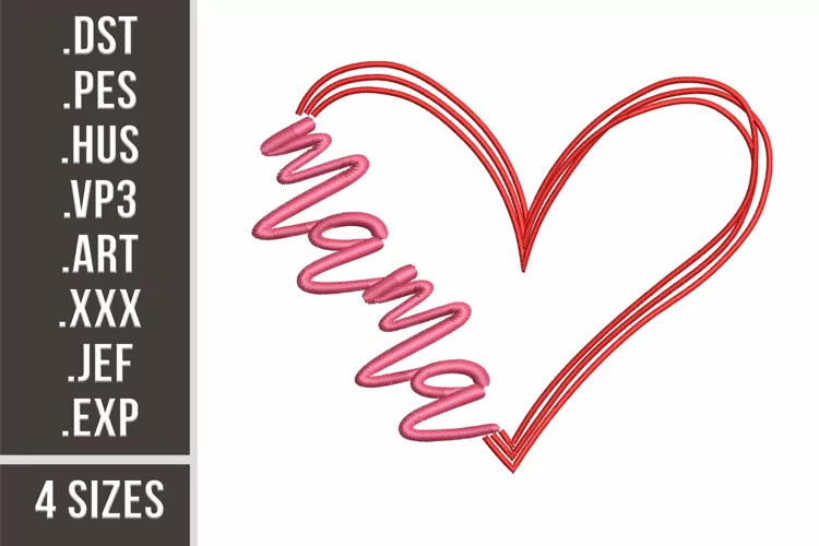 Mama Heart | Mother's Day Embroidery