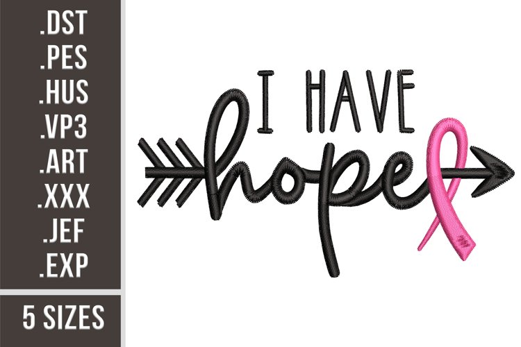 I Have Hope | Embroidery Design example image 1