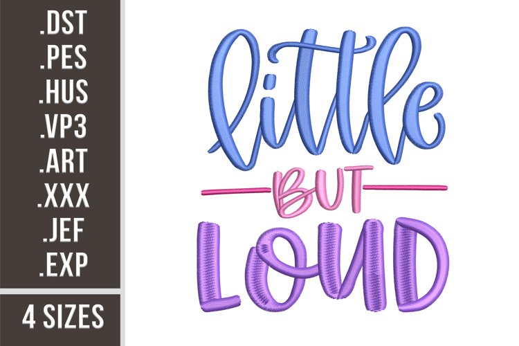 Little But Loud | Baby Embroidery example image 1