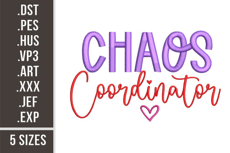 Chaos Coodinator | Funny Baby Embroidery