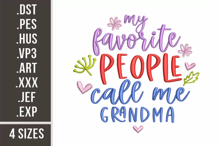 Grandma Quote | Family Embroidery