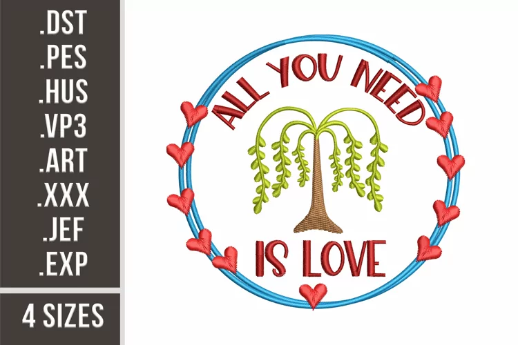 All You Need Is Love | St. Valentine's Day Embroidery