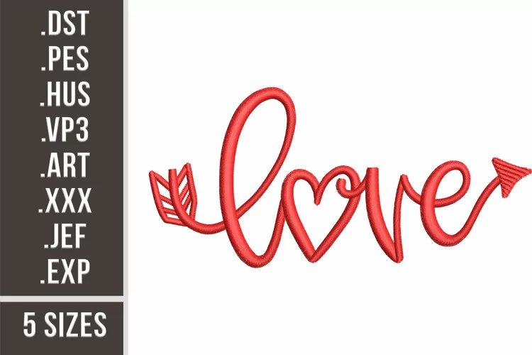 Love Arrow | Simple Embroidery Design