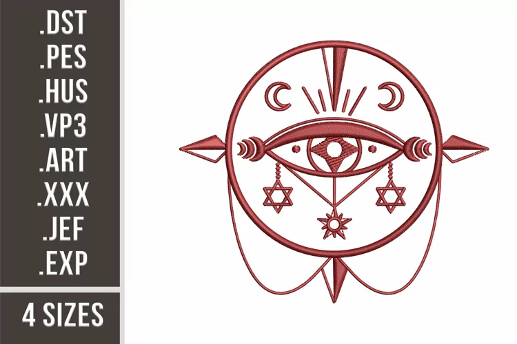 Sacred Eye | Esoteric Sign Embroidery Design