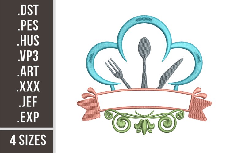 Kitchen Monogram | Kitchen Sign Embroidery example image 1