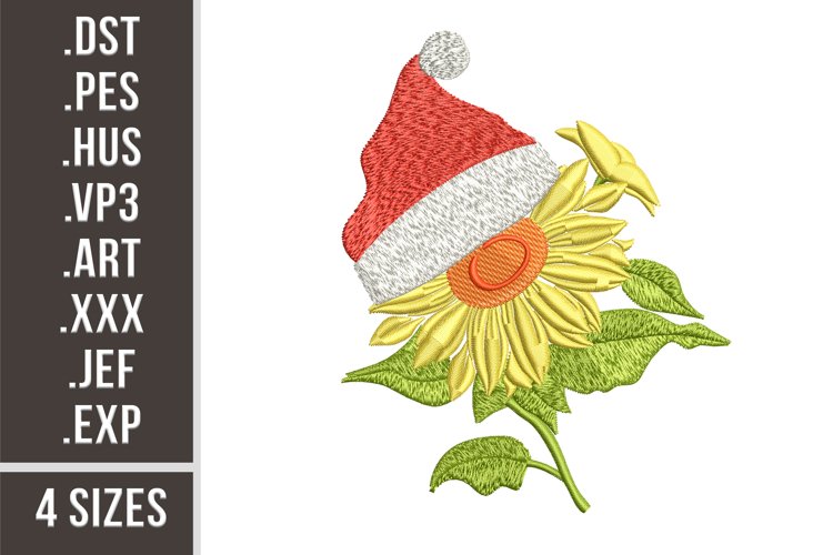 Christmas Sunflower | Embroidery Design