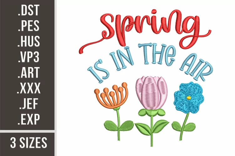 Spring Is In The Air | Embroidery Design