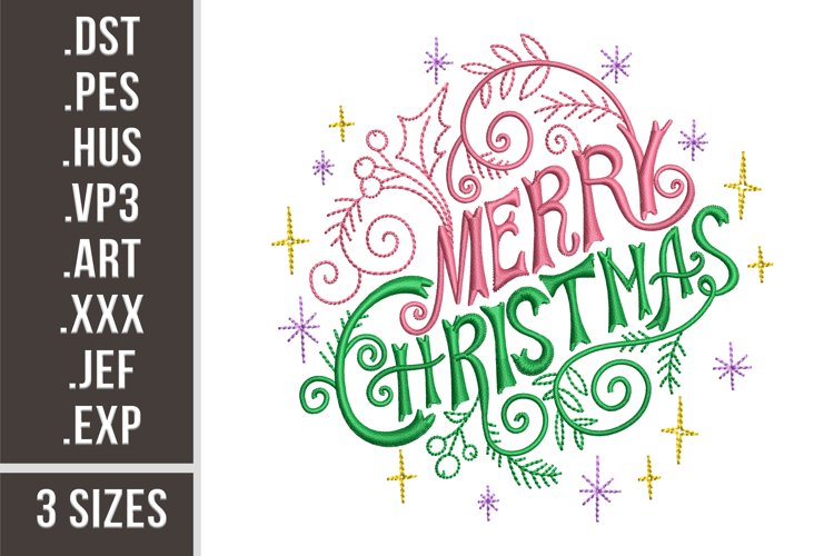 Merry Christmas | Retro Embroidery