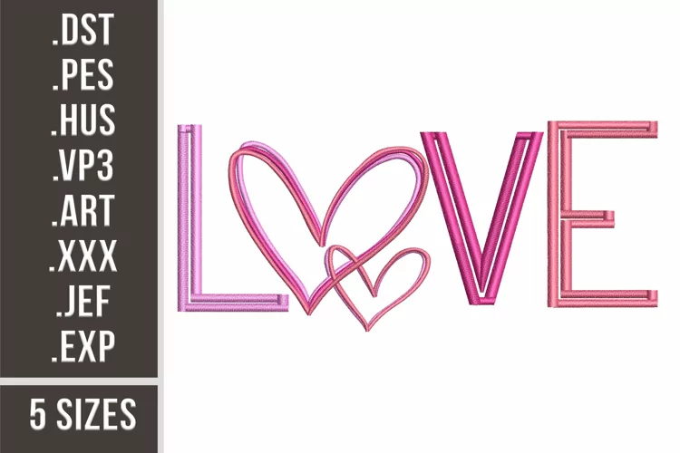 Love | St. Valentine's Day Embroidery