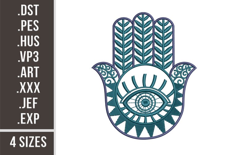 Hamsa Hand | Esoteric Embroidery example image 1