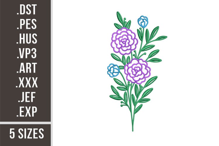 Flowers Bundle | Florals Embroidery example image 1